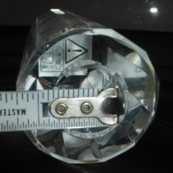 COL1-ARTGLASS -- Villeroy & Boch CRYSTAL CANDLE HOLDER Candle Stick Paperweight - Picture 6 of 10